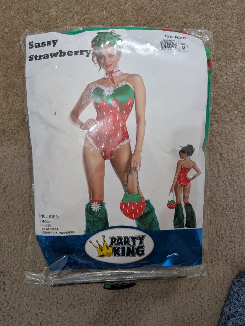 Sassy Strawberry Halloween Costume - Red & Green